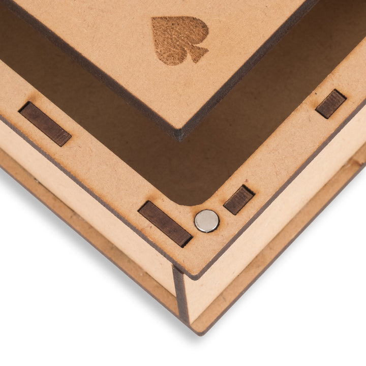 Custom Personalized Wooden Playing Card Box| Three Deck Box