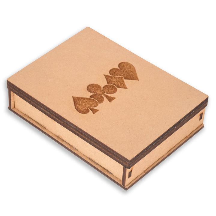 Wooden Playing Card Box| Trading Card Box With Playing Card Monogram