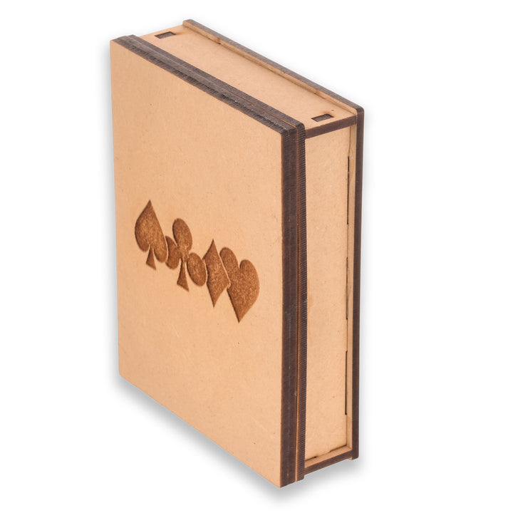 Wooden Playing Card Box| Trading Card Box With Playing Card Monogram