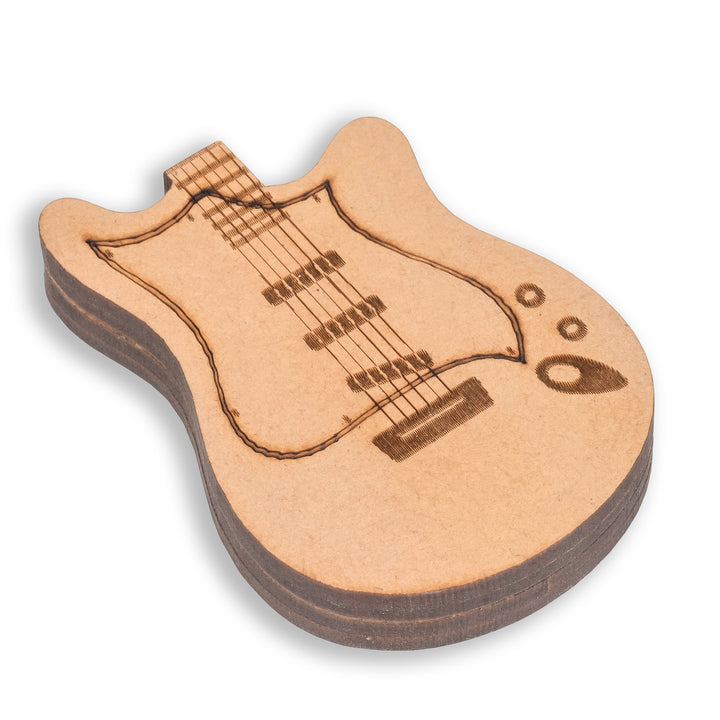 Guitar Plectrum with a Wooden Magnetic Holder Box