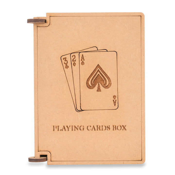 Single Deck Playing Card Box | Wooden Playing Card Case