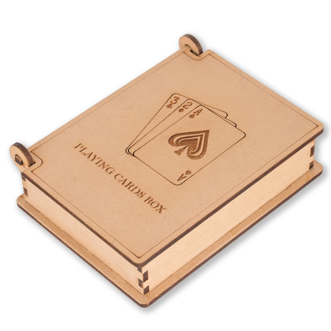 Single Deck Playing Card Box | Wooden Playing Card Case