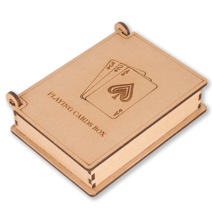 Single Deck Playing Card Box | Wooden Playing Card Case