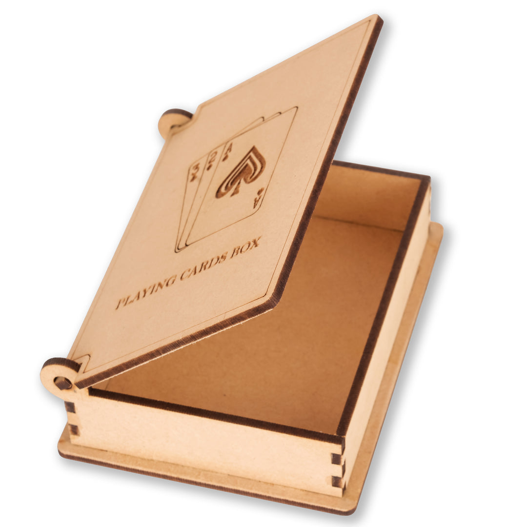 Single Deck Playing Card Box | Wooden Playing Card Case