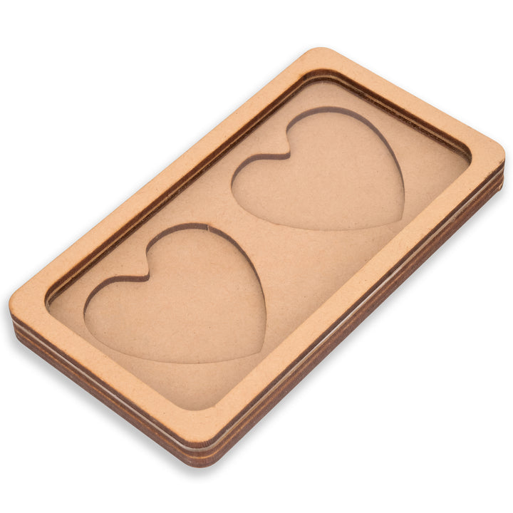 Wooden Two Plectrum With Rectangular Shaped Magnetic Holder