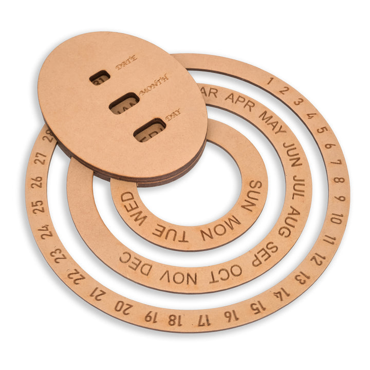 Wooden Lifetime Wall Calendar | Perpetual Calendar