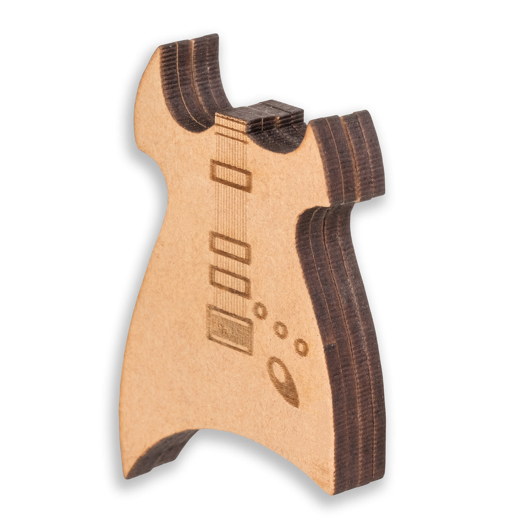 Guitar Plectrum with a Wooden Magnetic Holder Box