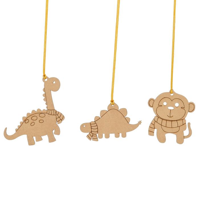 Animal Tree Decorations for Christmas (Set of 6) - The Engraved Store