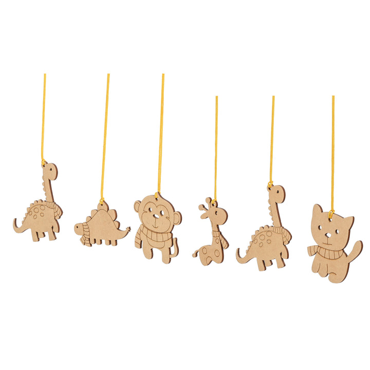 Animal Tree Decorations for Christmas (Set of 6) - The Engraved Store