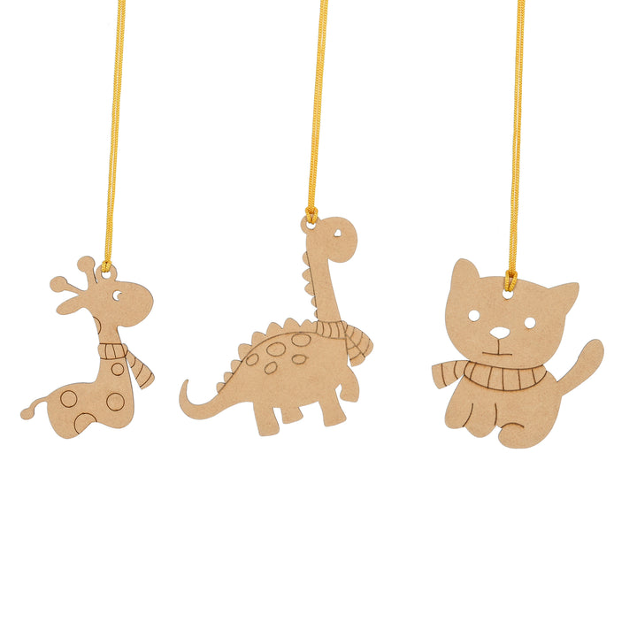 Animal Tree Decorations for Christmas (Set of 6) - The Engraved Store