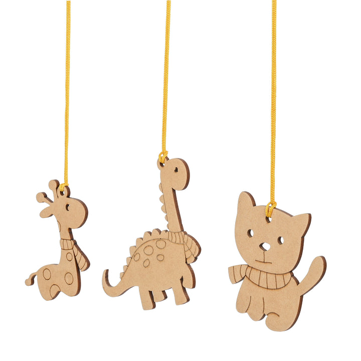 Animal Tree Decorations for Christmas (Set of 6) - The Engraved Store