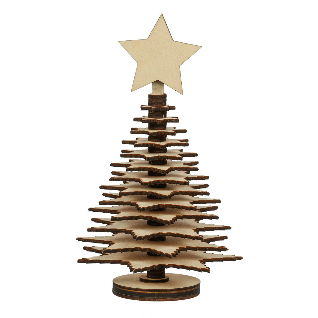 Star Flower with Christmas Tree - The Engraved Store