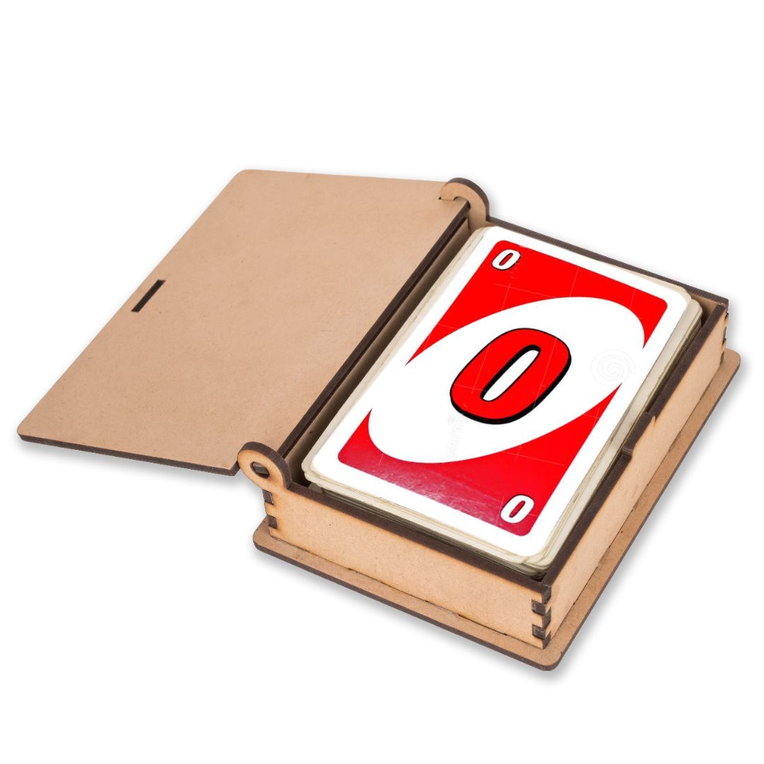 Playing Card Decorative Wooden Box | Handcrafted Wooden Box | Unique Card Holder