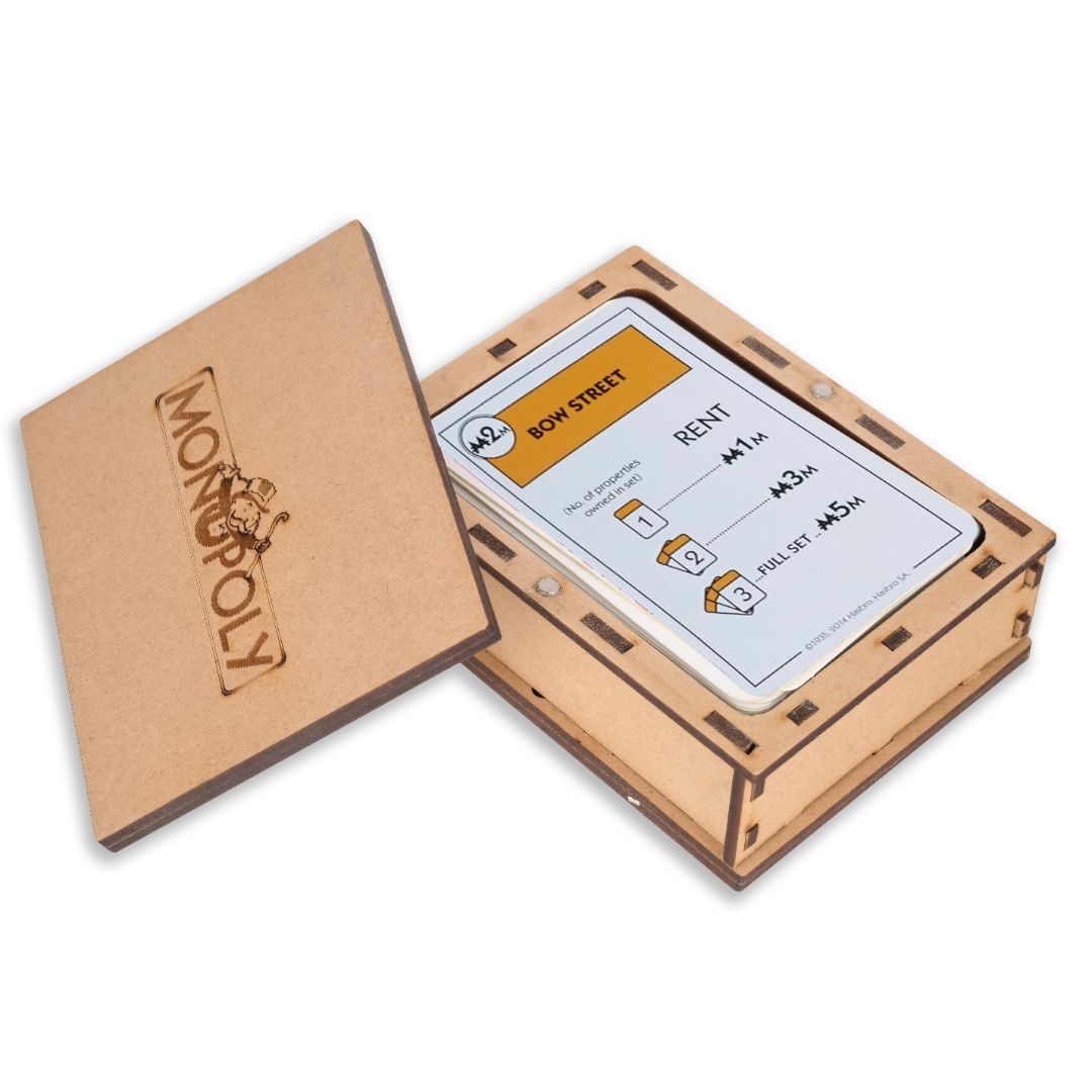 Playing Card Box Two Deck| Laser Cut Box With Lid