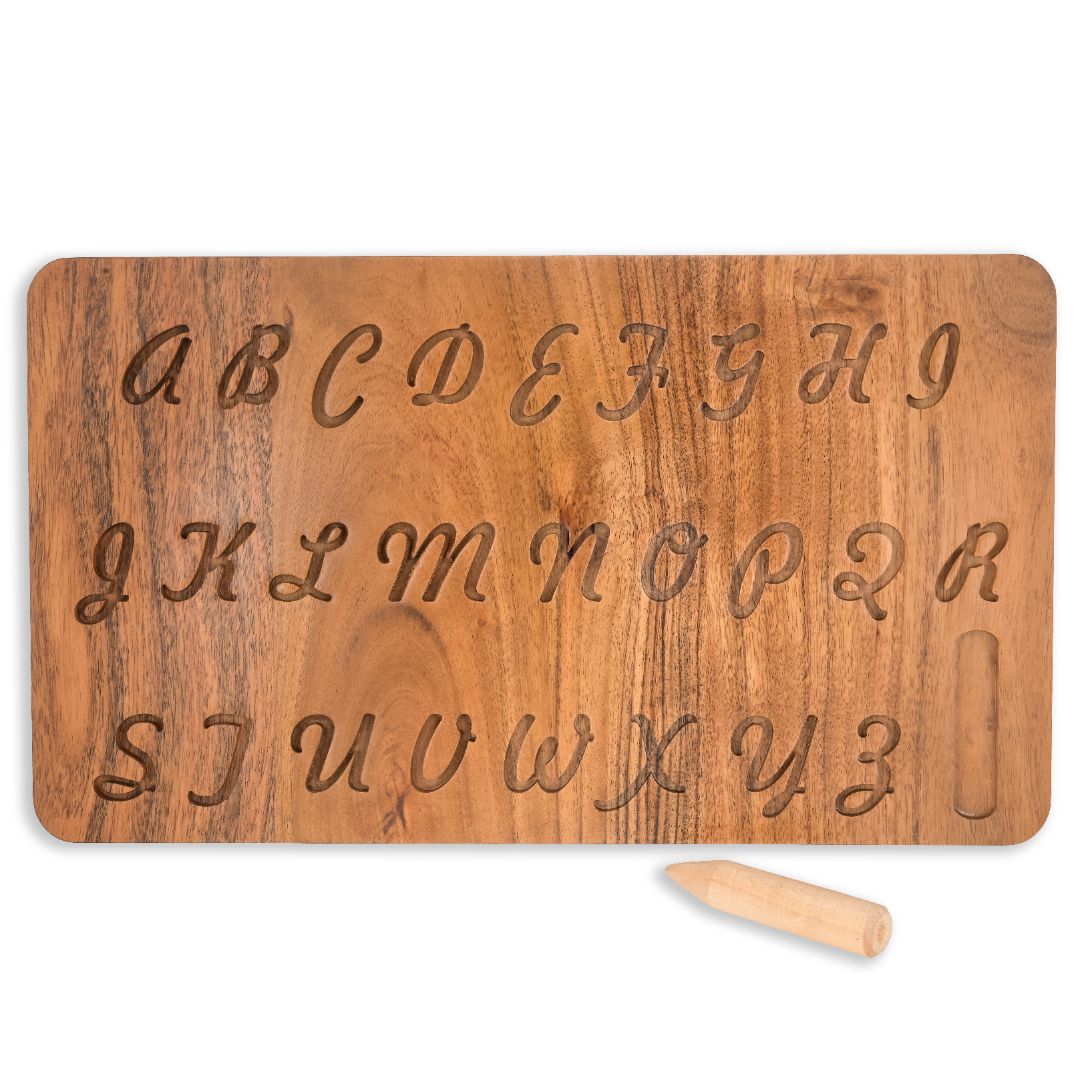 Uppercase Alphabet Cursive Tracing Board