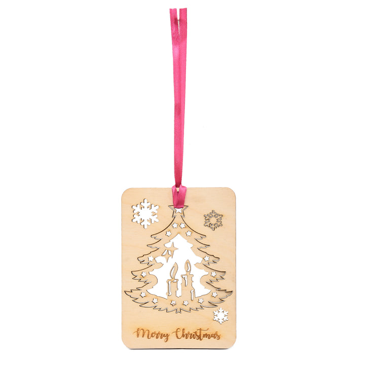 Merry Christmas Card : A Christmas Wish | Christmas Tree Ornament - The Engraved Store