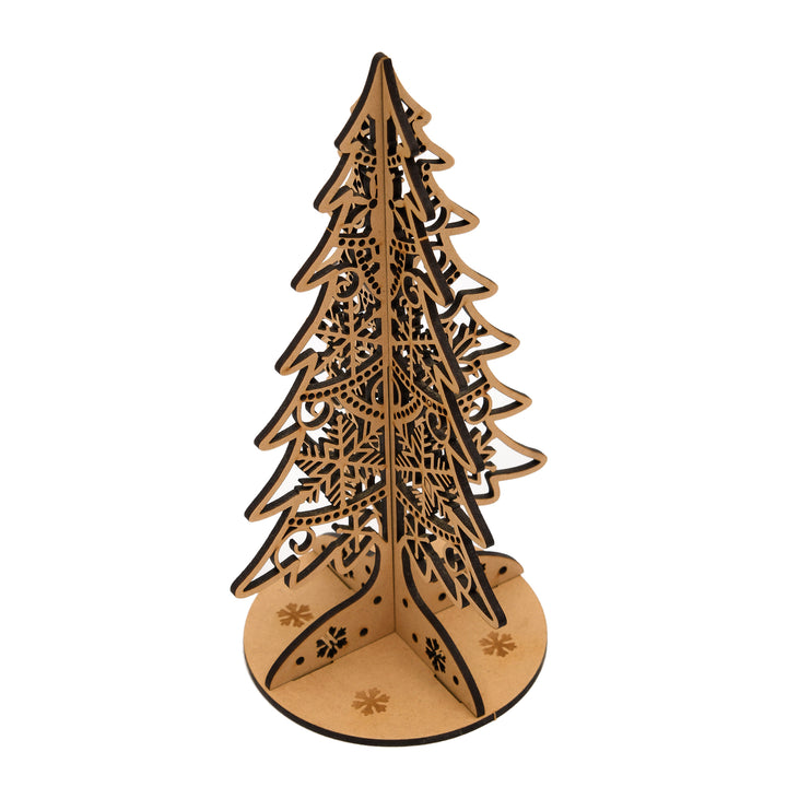 Engraved Wooden Christmas Tree Puzzle - The Engraved Store