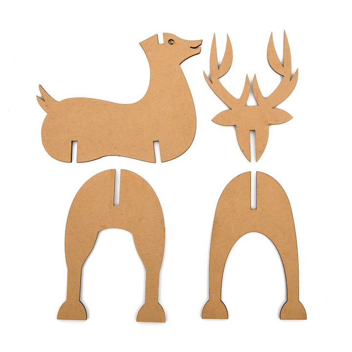 Folding Standing Reindeer - The Engraved Store