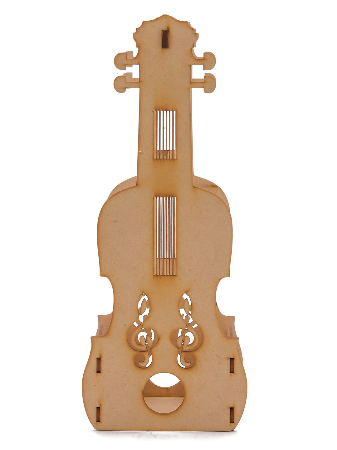 Wooden Guitar Shaped Wine Bottle Holder - The Engraved Store