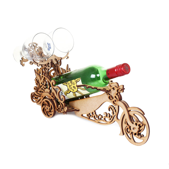 Beautiful Bike Shaped Wine Bottle Holder - The Engraved Store
