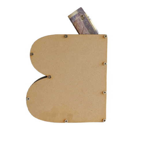 Pick Your Letter Wooden Money Bank | Piggy Bank - The Engraved Store