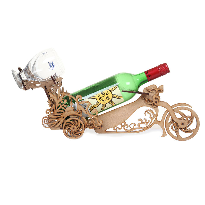 Beautiful Bike Shaped Wine Bottle Holder - The Engraved Store