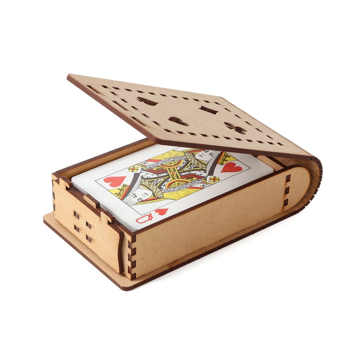 Single Deck Playing Card Box | Wooden Playing Card Case - The Engraved Store