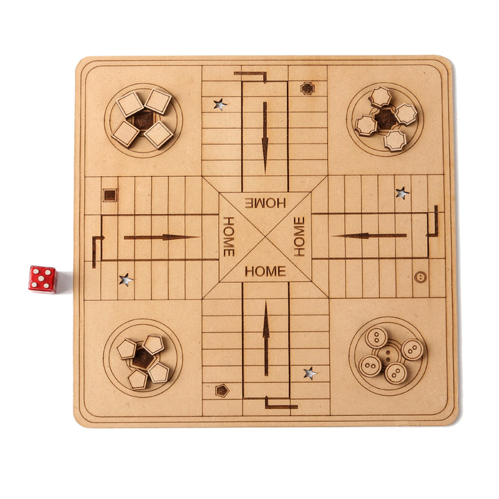 Wooden Ludo Board Game - The Engraved Store
