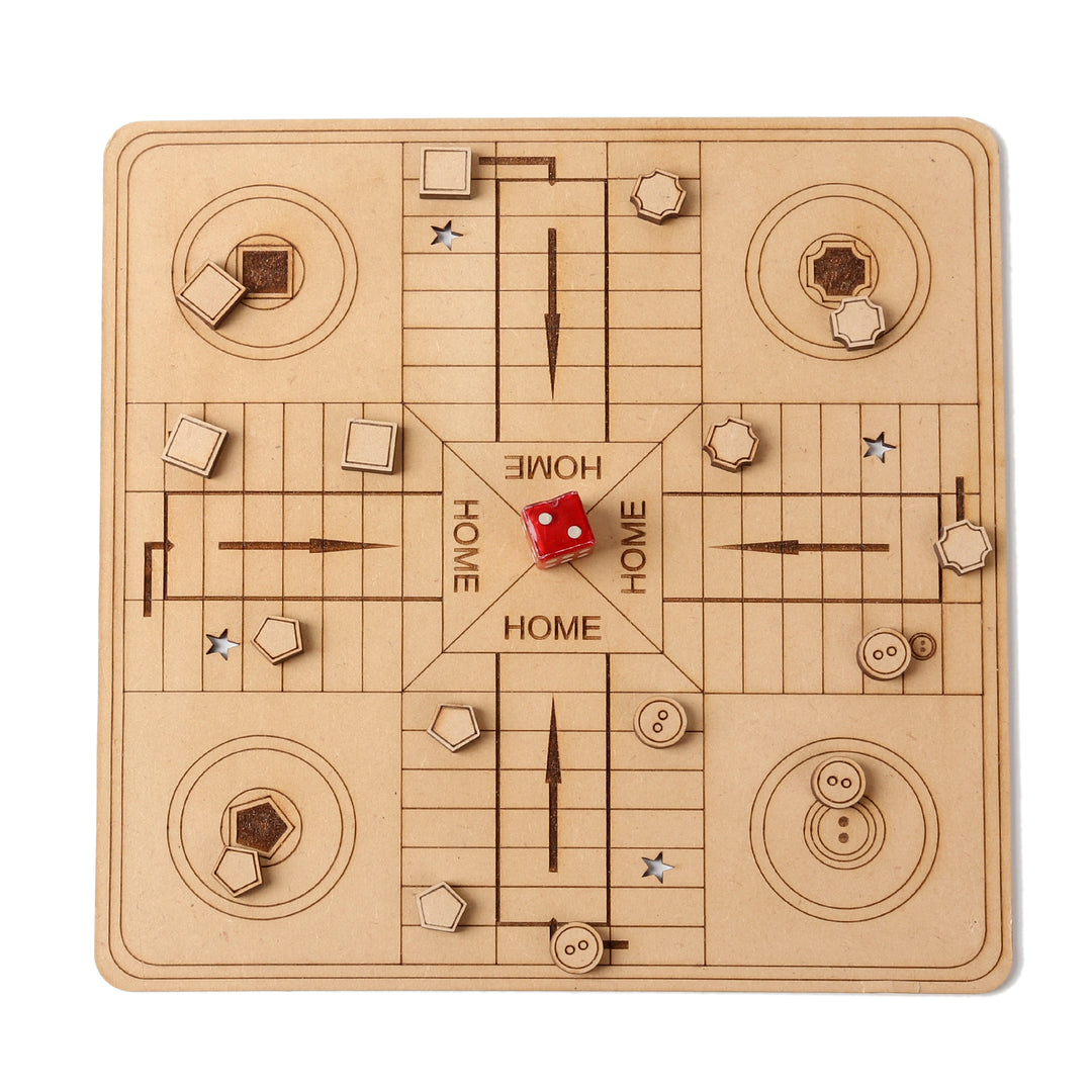 Wooden Ludo Board Game - The Engraved Store