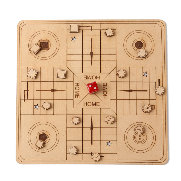 Wooden Ludo Board Game - The Engraved Store