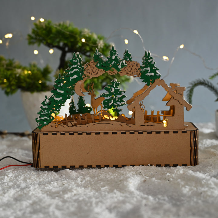 Christmas Wooden Showpiece - The Engraved Store