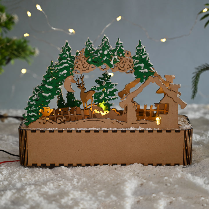 Christmas Wooden Showpiece - The Engraved Store
