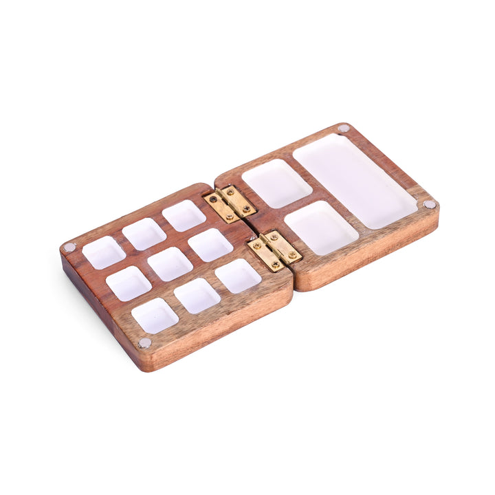 Wooden Colour Palette (9+3): Expand Your Artistic Palette with Versatile Mixing - The Engraved Store