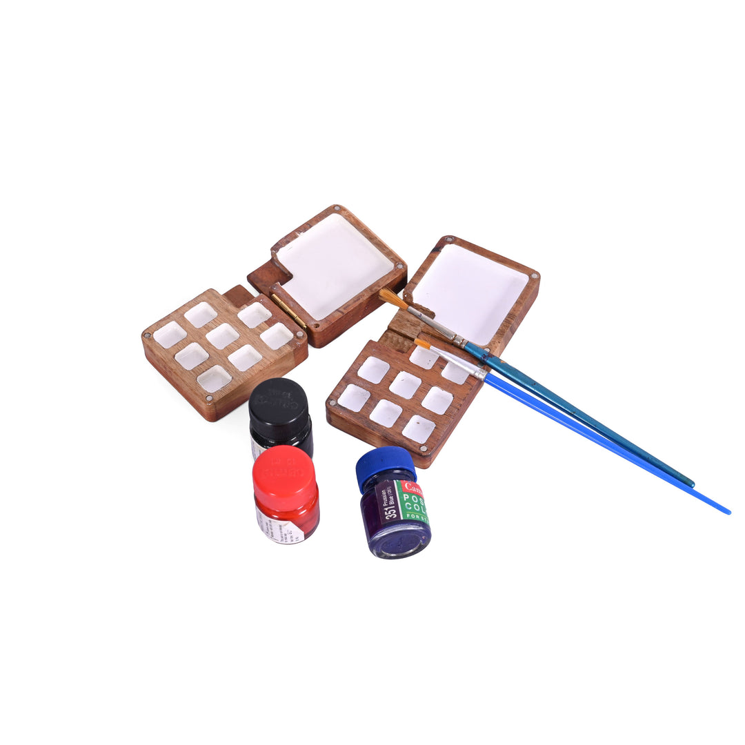Wooden Colour Palette Box(8+1) - The Engraved Store