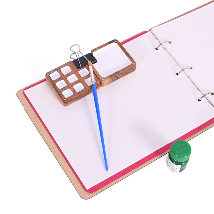 Wooden Colour Palette Box(8+1) - The Engraved Store