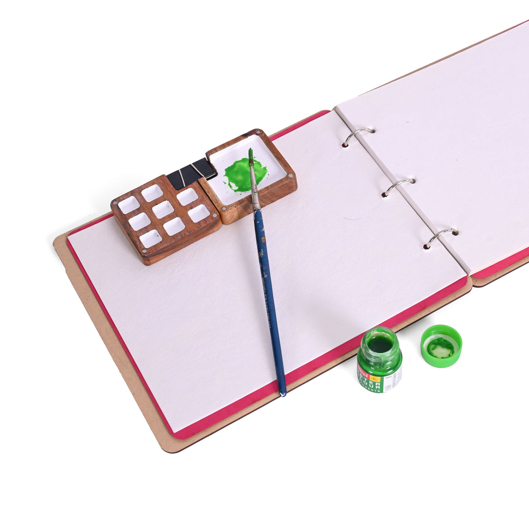 Wooden Colour Palette Box(8+1) - The Engraved Store