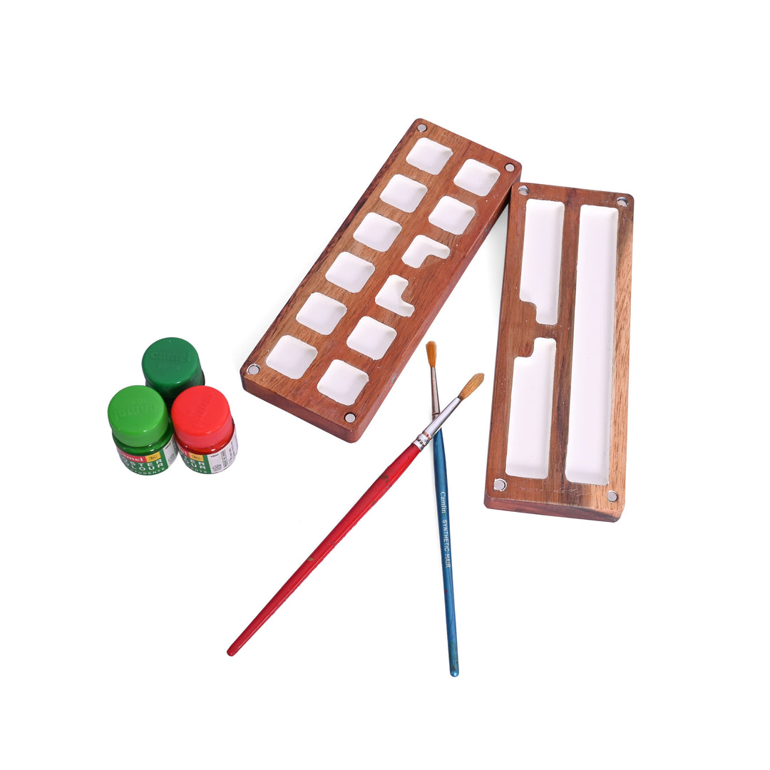 Wooden Magnetic Colour Palette (12+3) - The Engraved Store