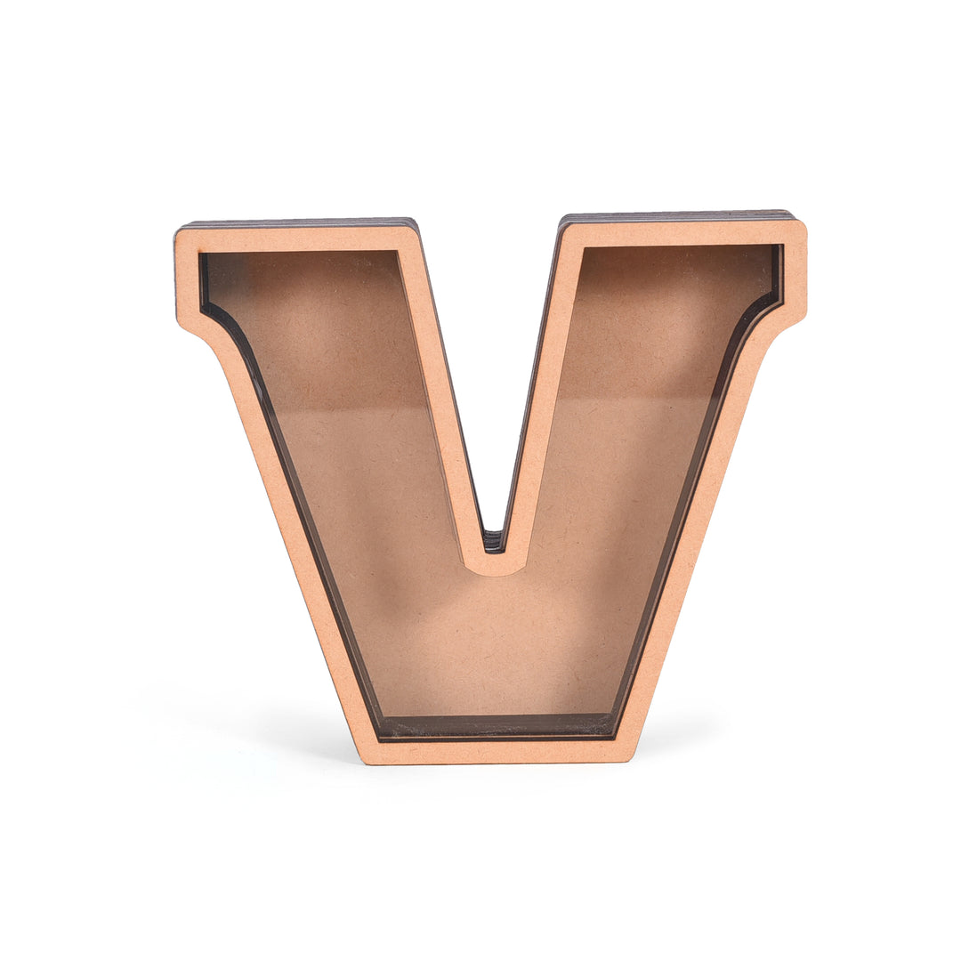 Alphabet Customised Wooden Piggy Bank - The Engraved Store