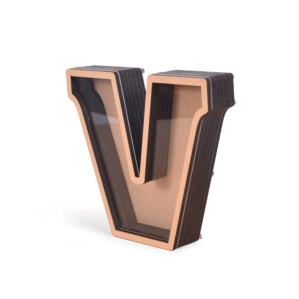 Alphabet Customised Wooden Piggy Bank - The Engraved Store