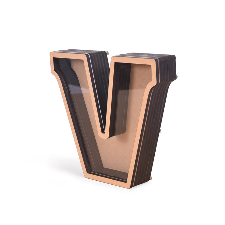 Alphabet Customised Wooden Piggy Bank - The Engraved Store