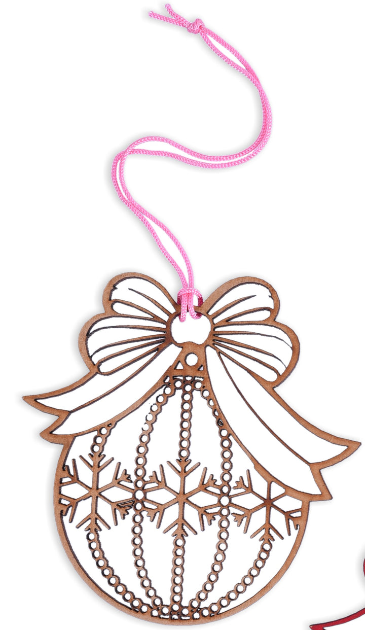 Wooden Christmas Tree Hangings (Set of 4) - The Engraved Store