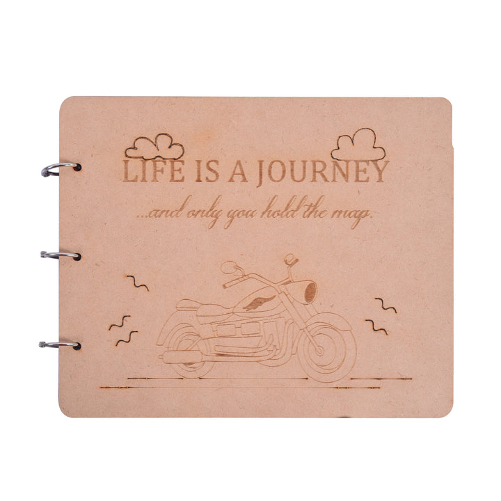 Life is a Journey - Wooden Diary - The Engraved Store