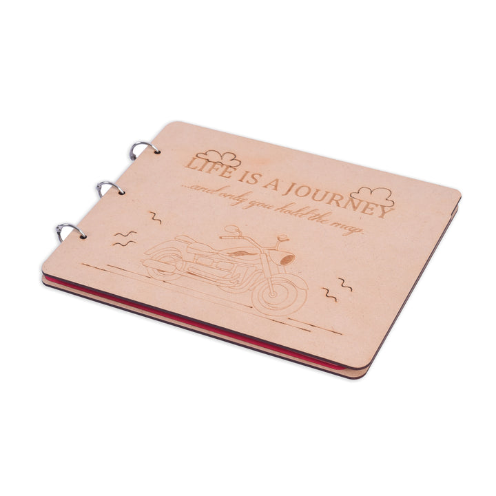 Life is a Journey - Wooden Diary - The Engraved Store