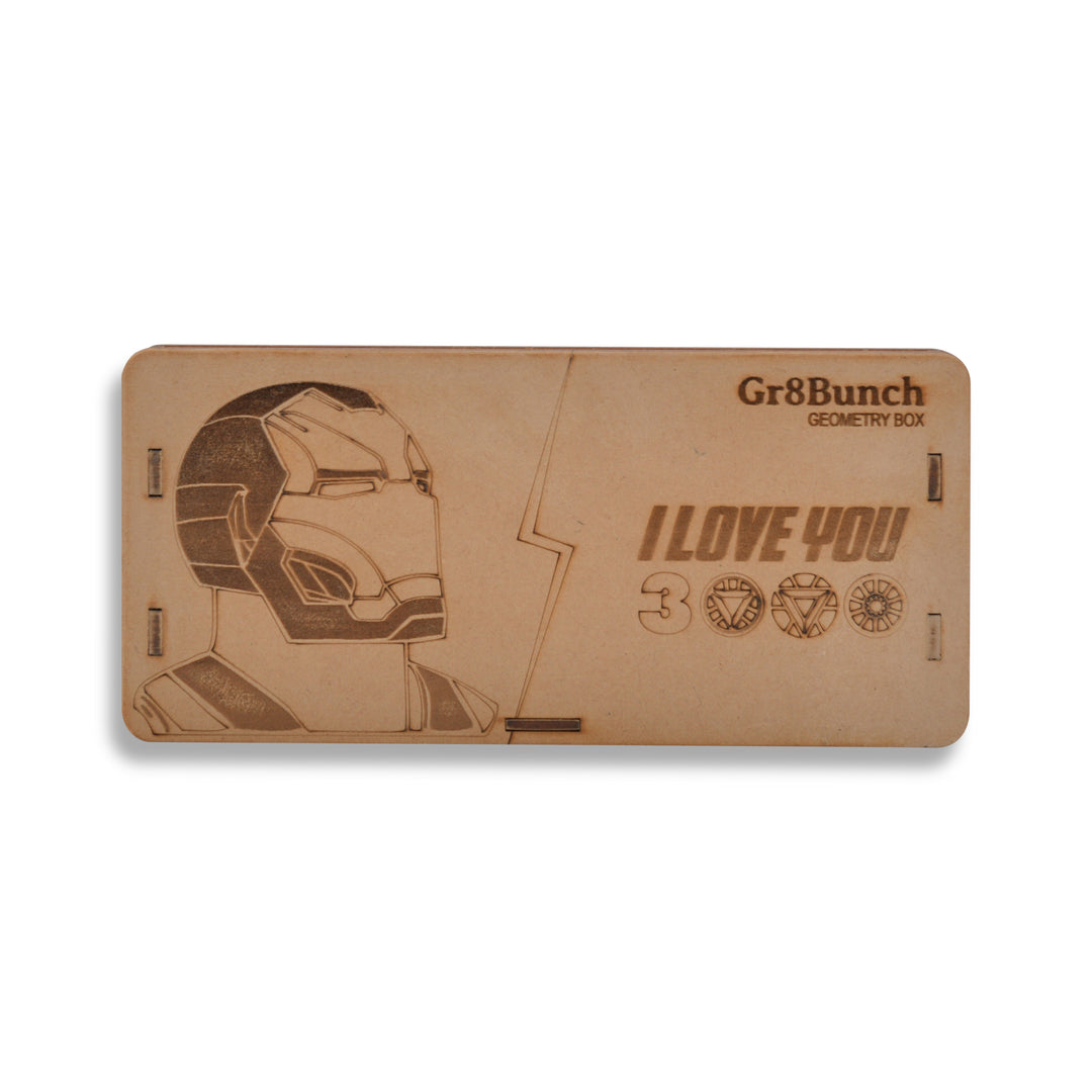 Iron Man I LOVE YOU 3000 Personalized Geometry Box