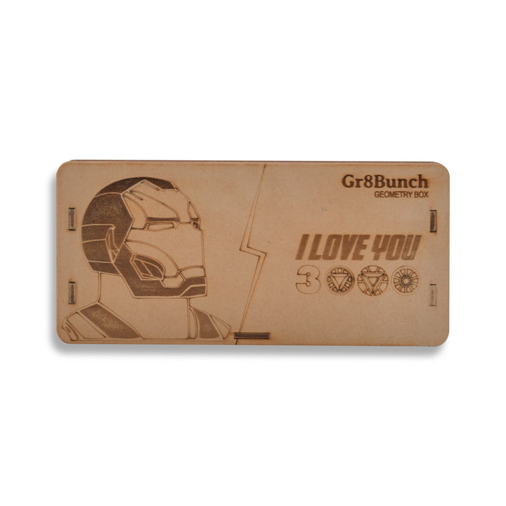 Iron Man I LOVE YOU 3000 Personalized Geometry Box