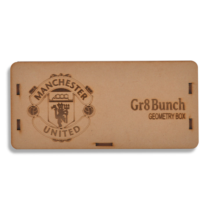 Manchester United Geometry Personalized Wooden Box