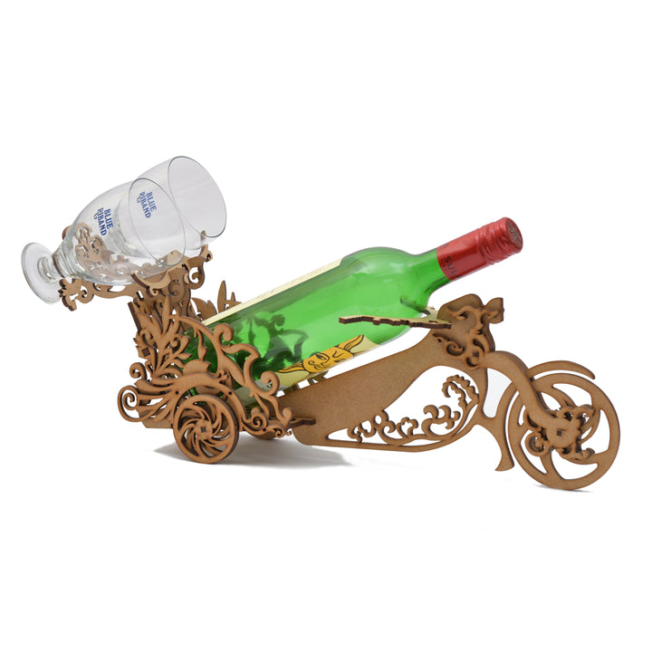 Beautiful Bike Shaped Wine Bottle Holder - The Engraved Store
