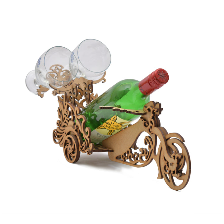 Beautiful Bike Shaped Wine Bottle Holder - The Engraved Store