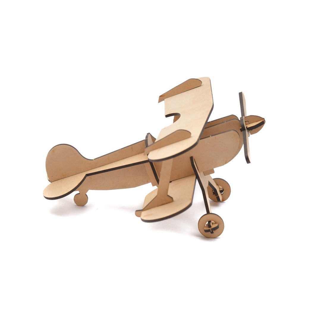 Wooden 3D Wooden Puzzle Plane Mechanical Model | Toy Glider Plane - The Engraved Store