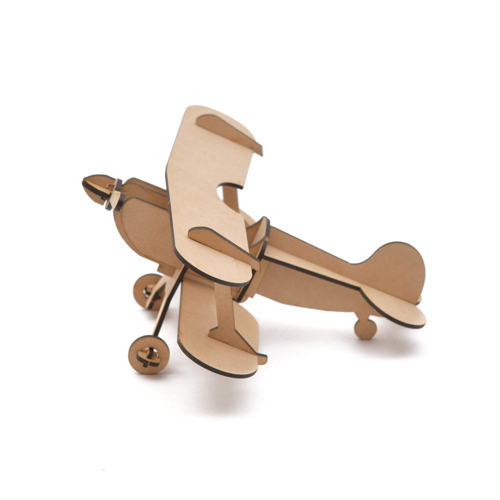 Wooden 3D Wooden Puzzle Plane Mechanical Model | Toy Glider Plane - The Engraved Store